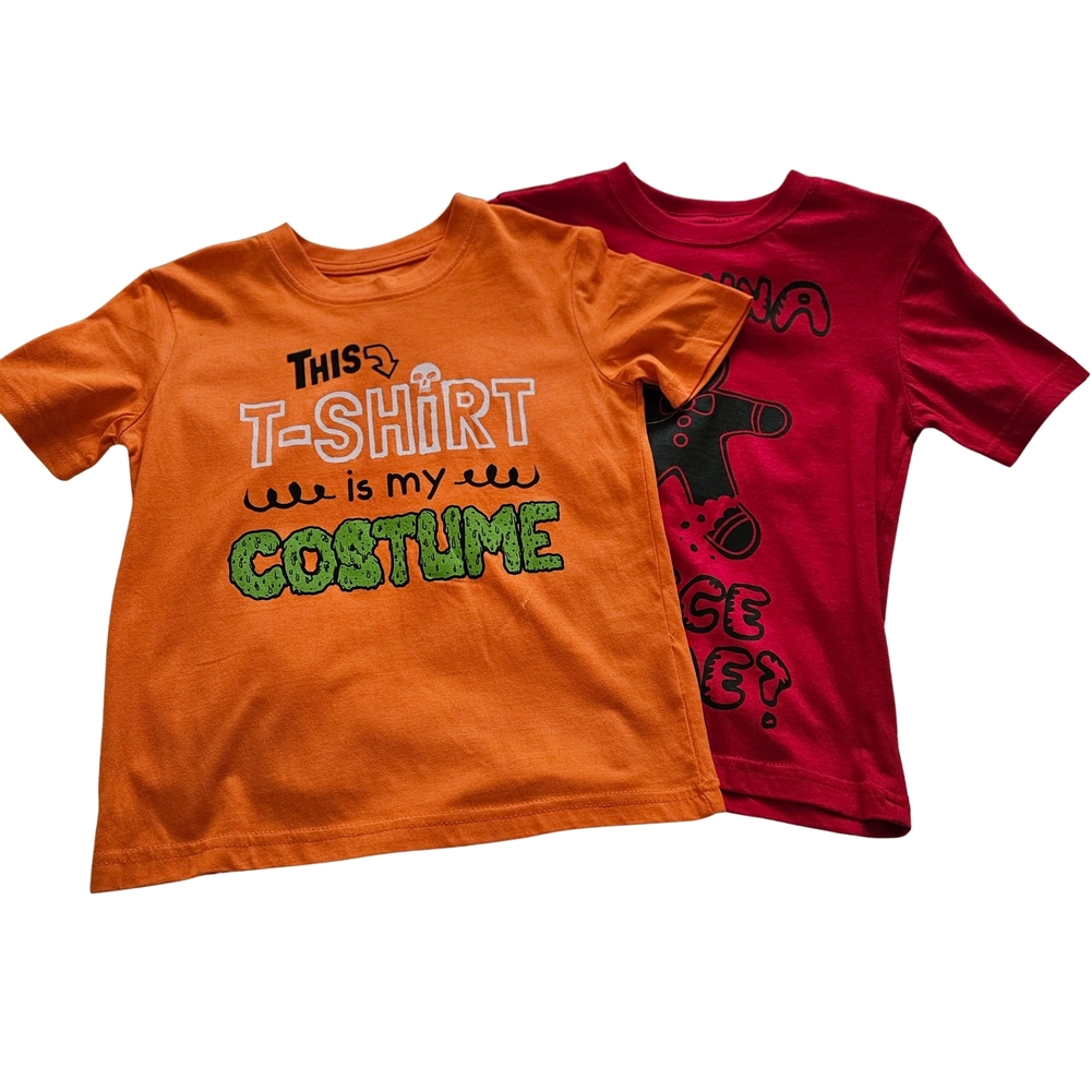 Halloween Kids Graphic T-Shirts - Set Of 2